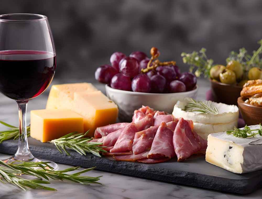 quesos y brindis rural en casa de teja